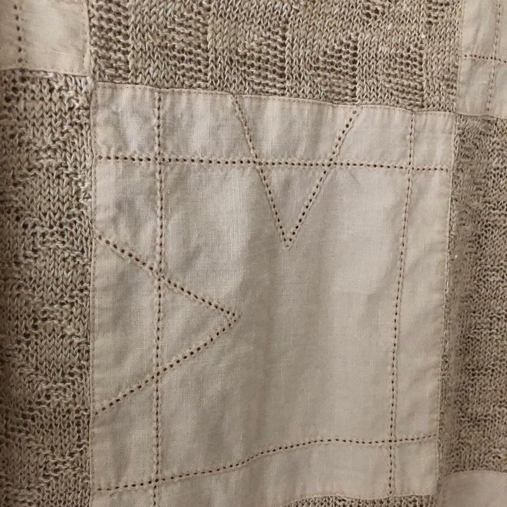 Vintage Patchwork Linen Top - image 3